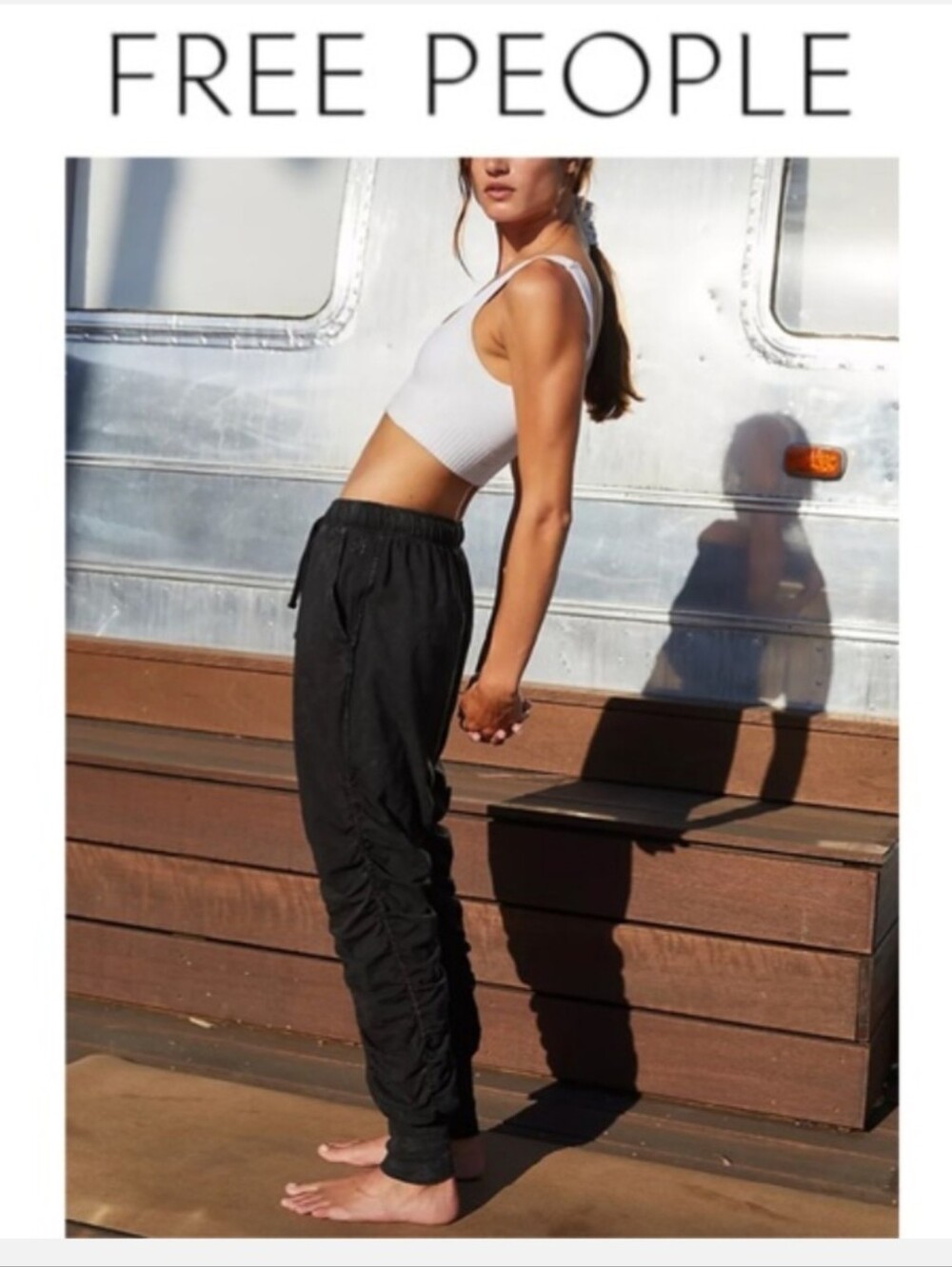 Free People Hot Shot Shirred Pants